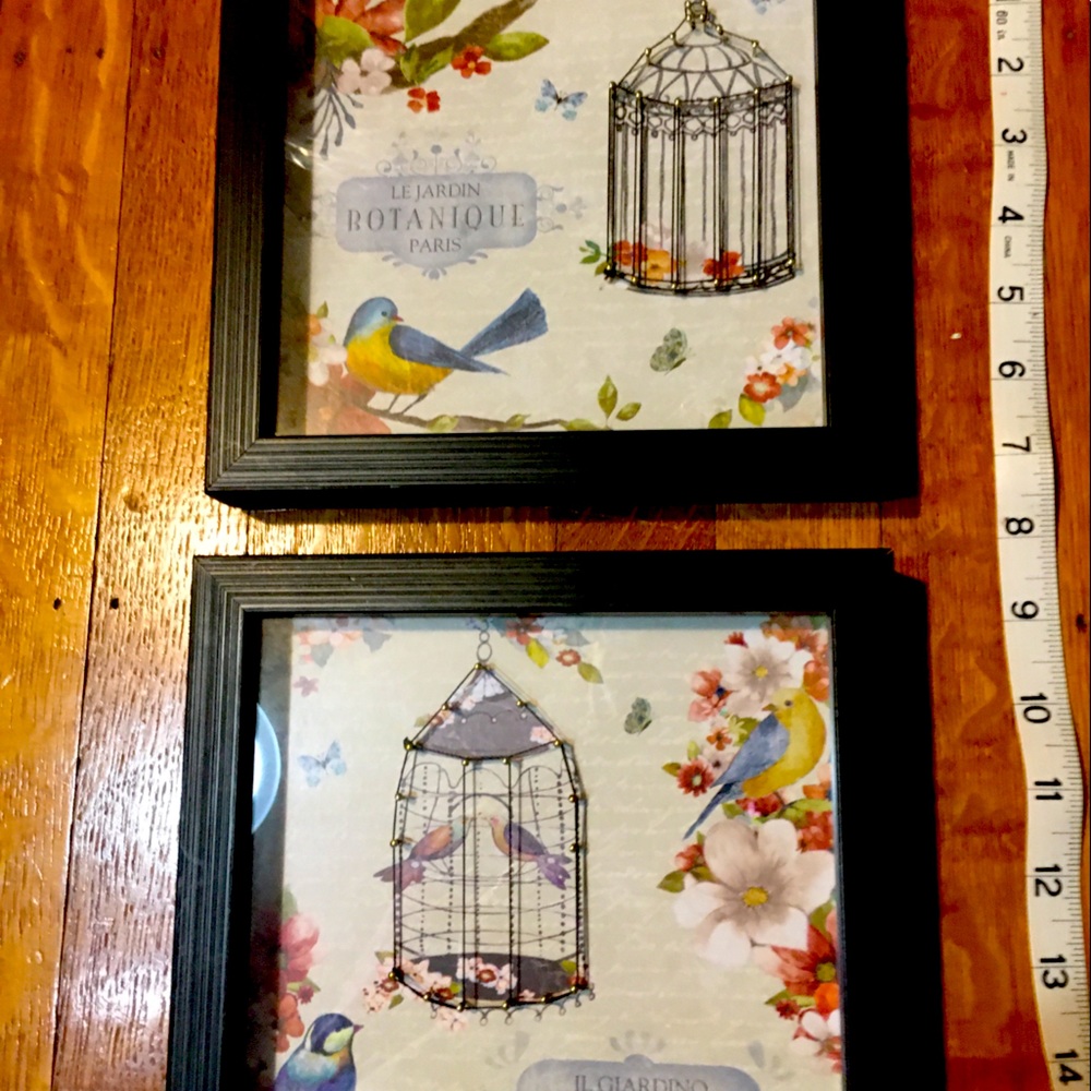 Two framed prints